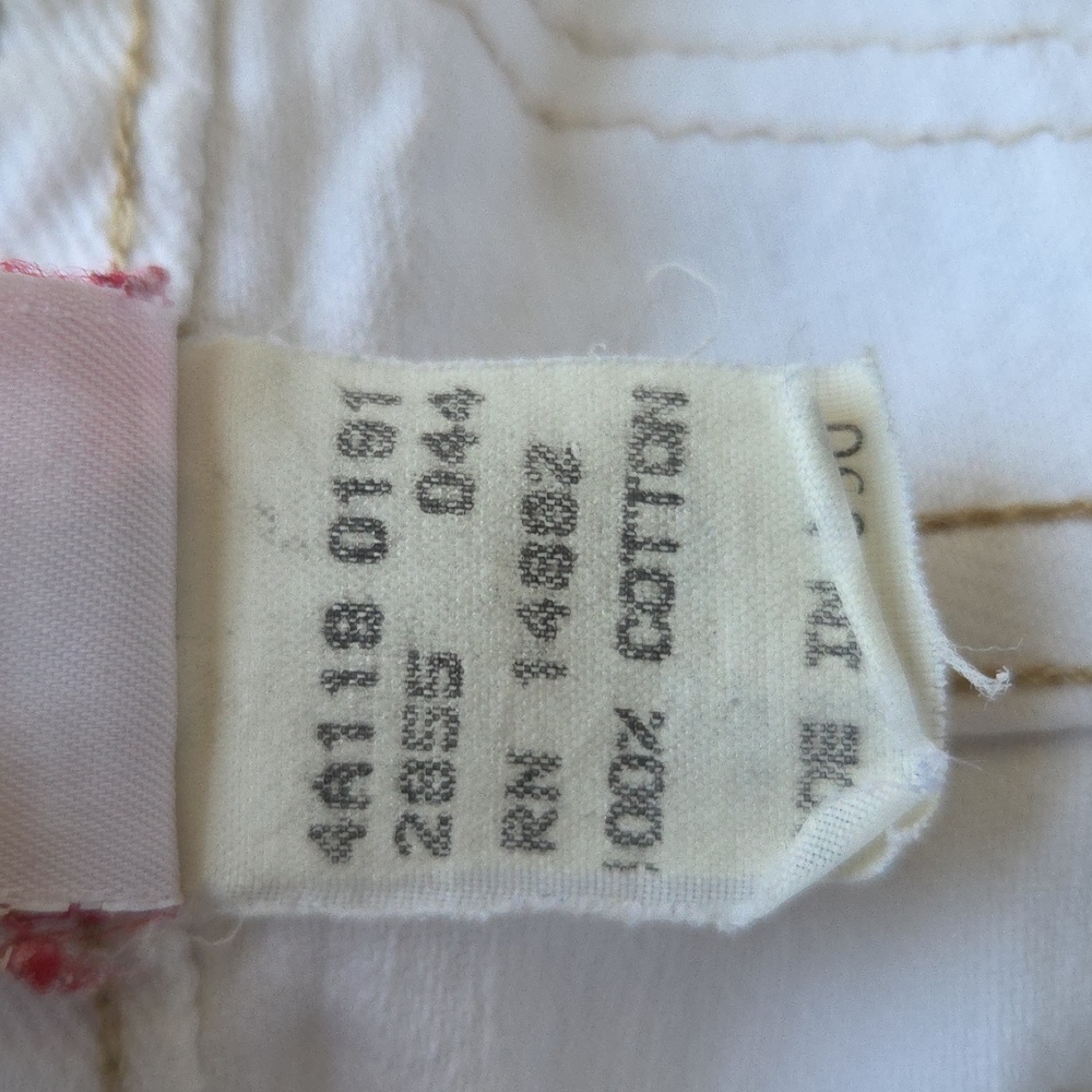 Marithe Francois Girbaud Vintage Y2K White Denim Jeans Women Size 3/4 - Picture 11 of 12